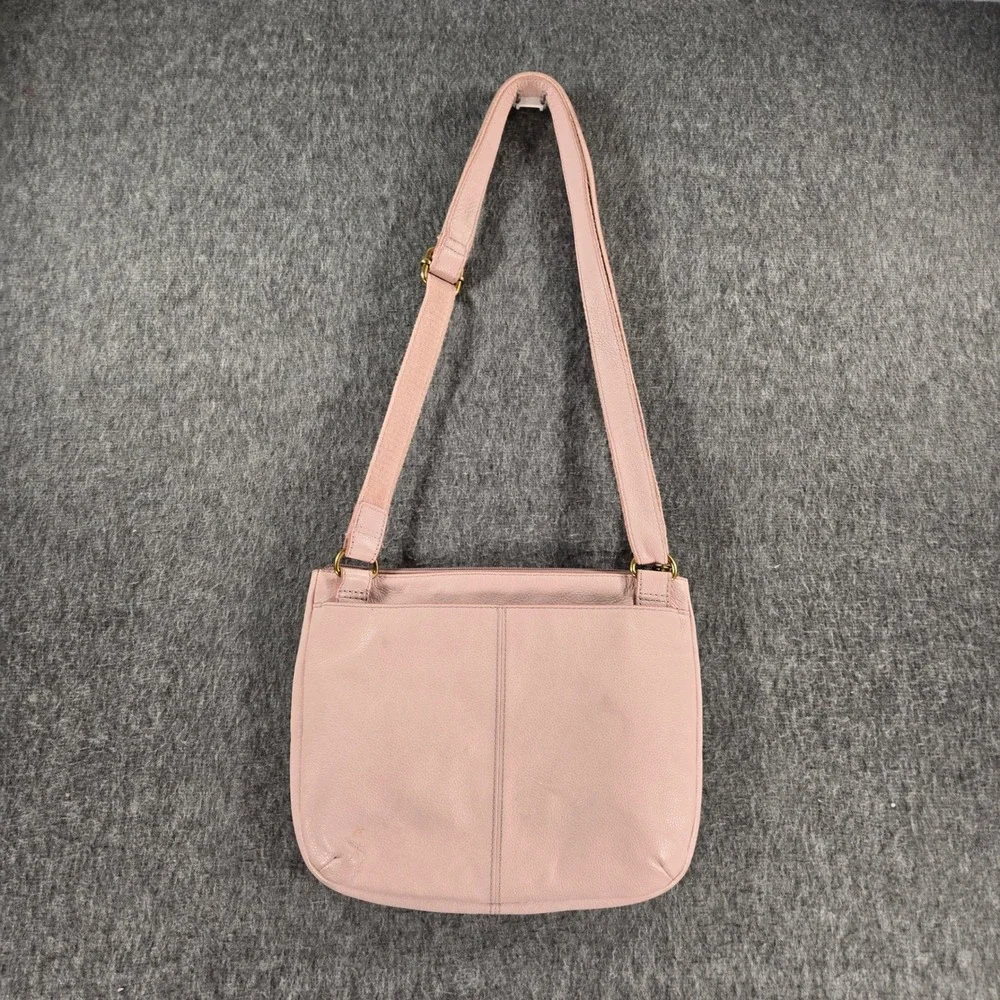 Fossil Crossbody Bag Womens Pink Leather SHB1912 Multi‎ Pocket Adjustable Strap